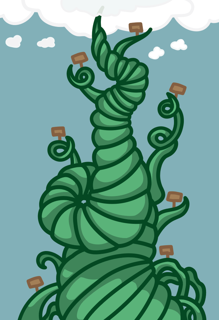 Digital drawing beanstalk