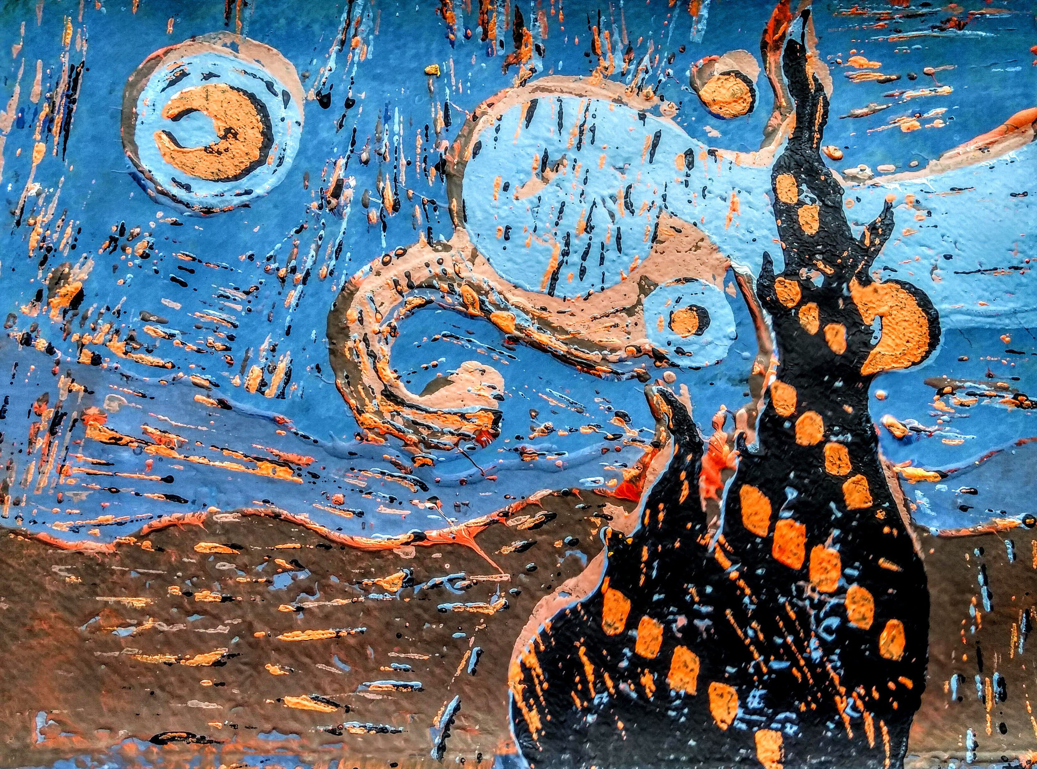 Sterrennacht in andere kleuren
