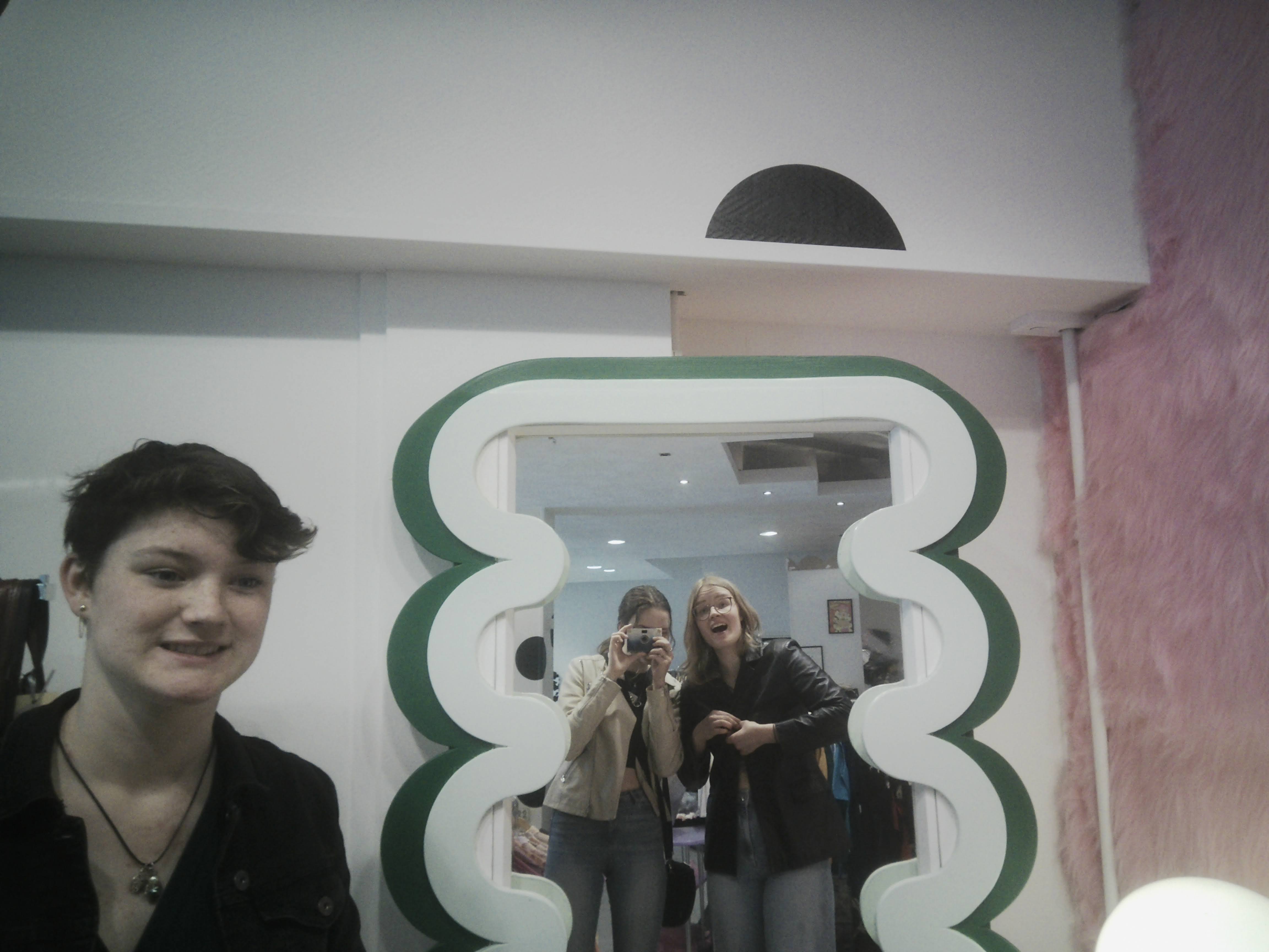 Me and my friends in a vintage store