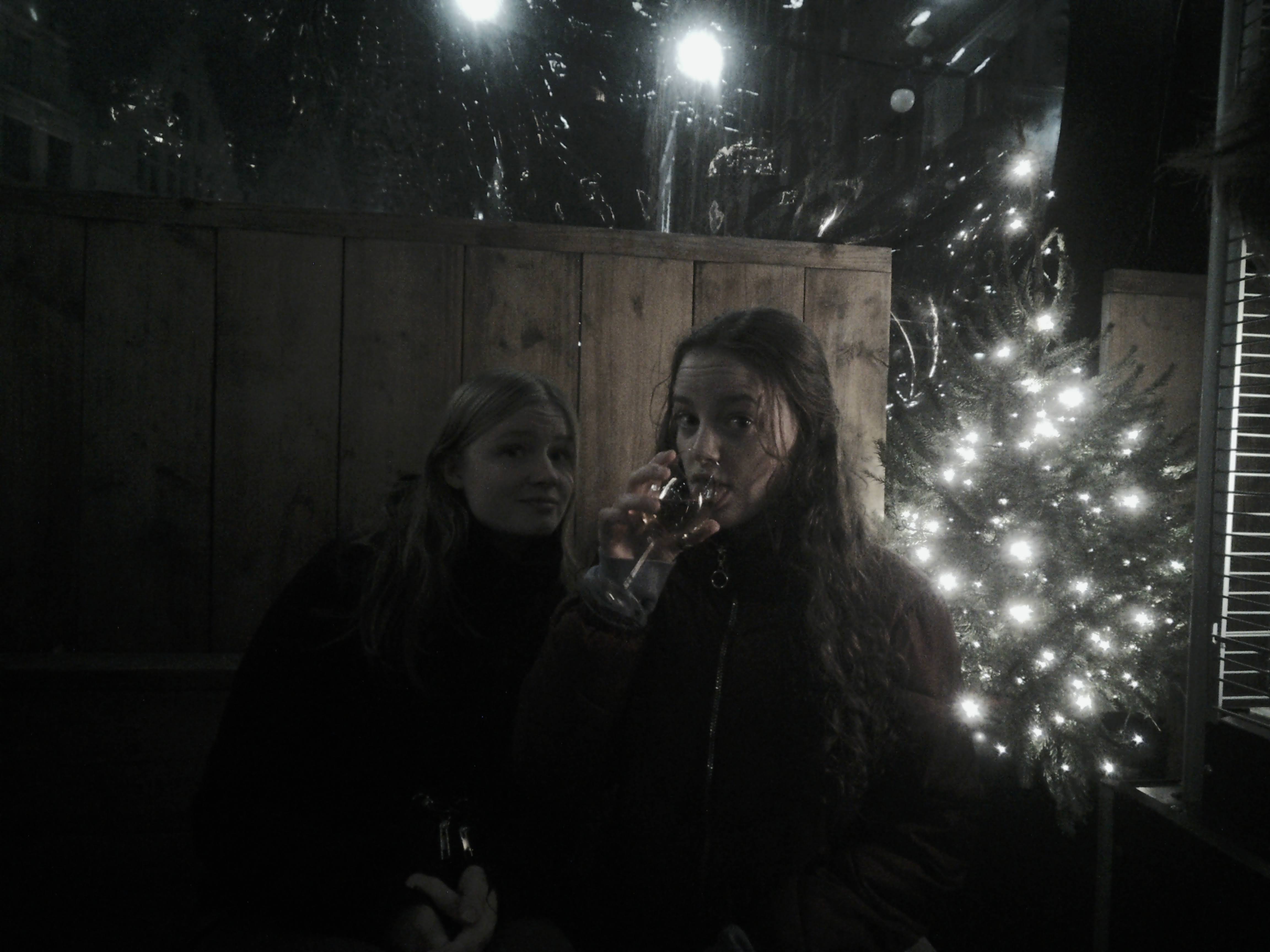 Me and friend at a terrace