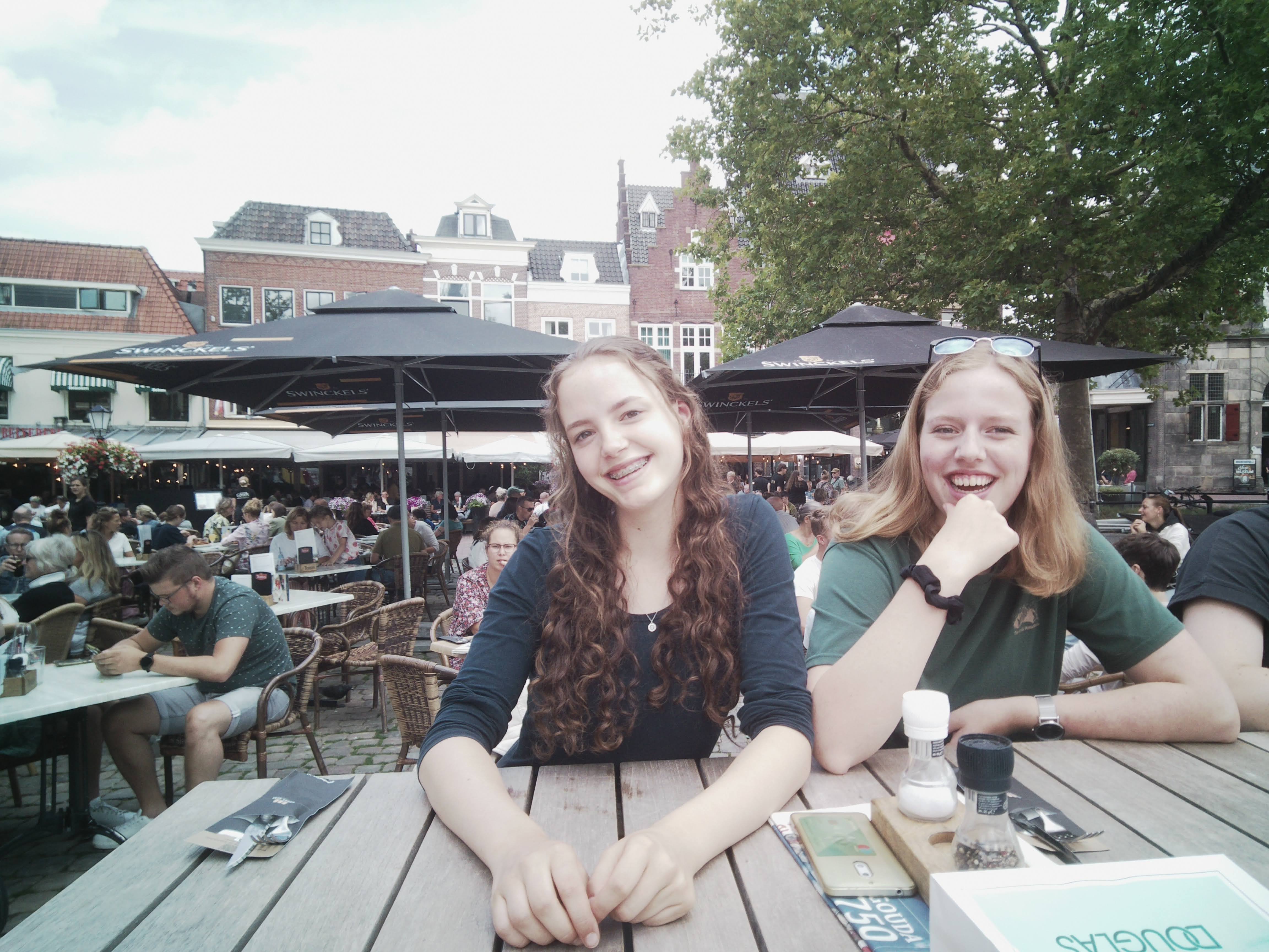 Me and friend at a terrace