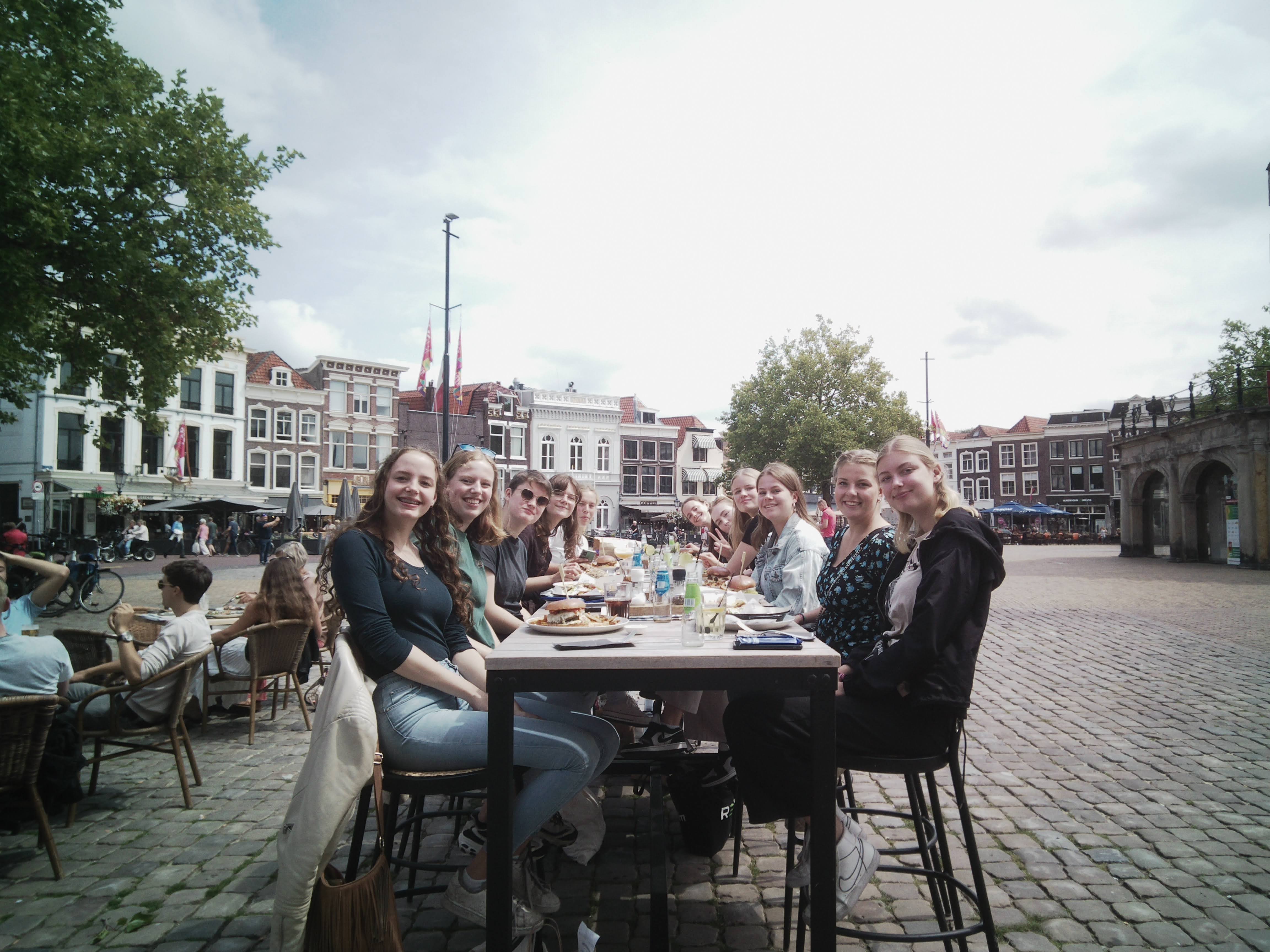 Me and friends at a terrace