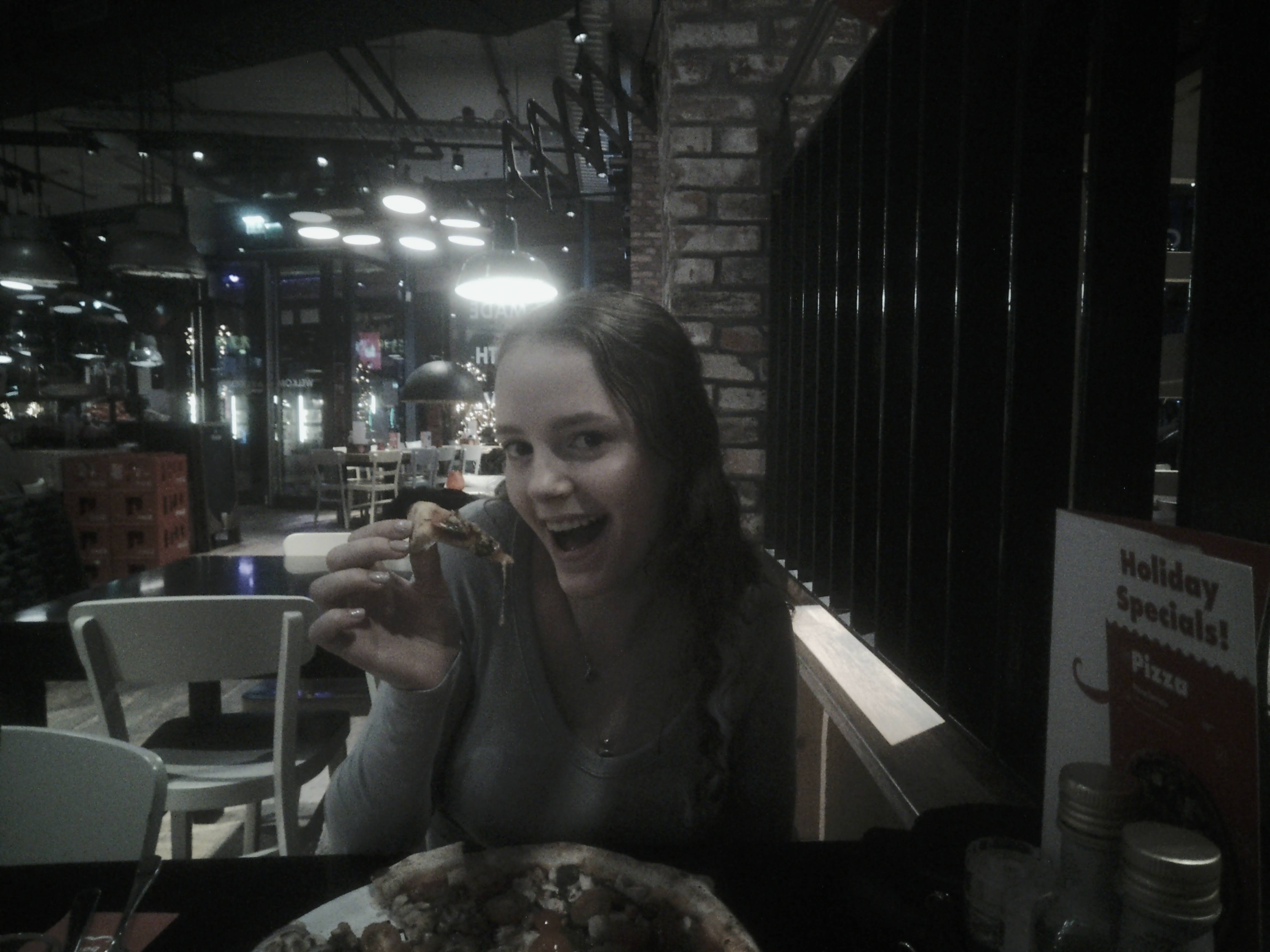 Picture of me in a restaurant