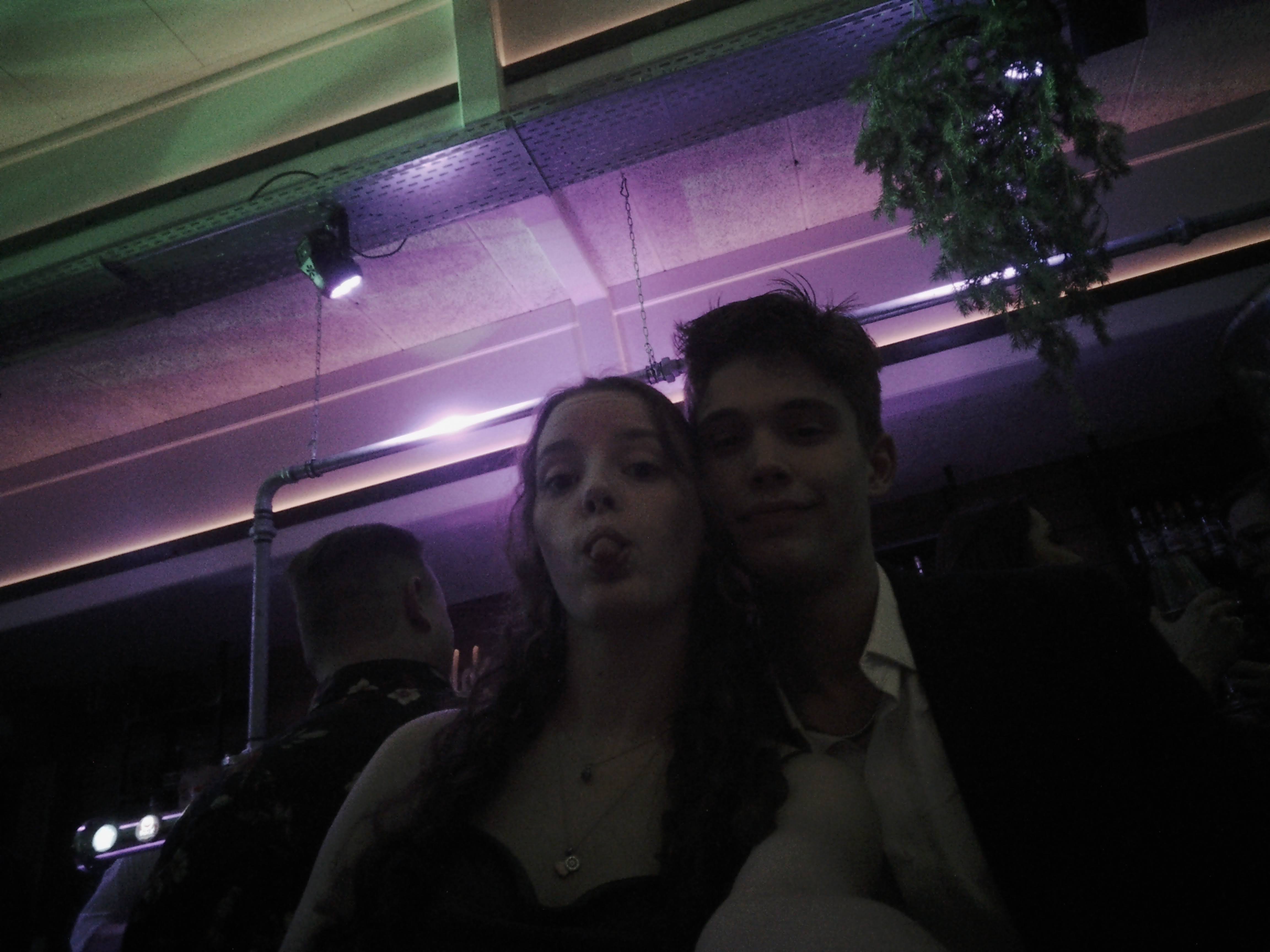 Me and my boyfriend at a wedding