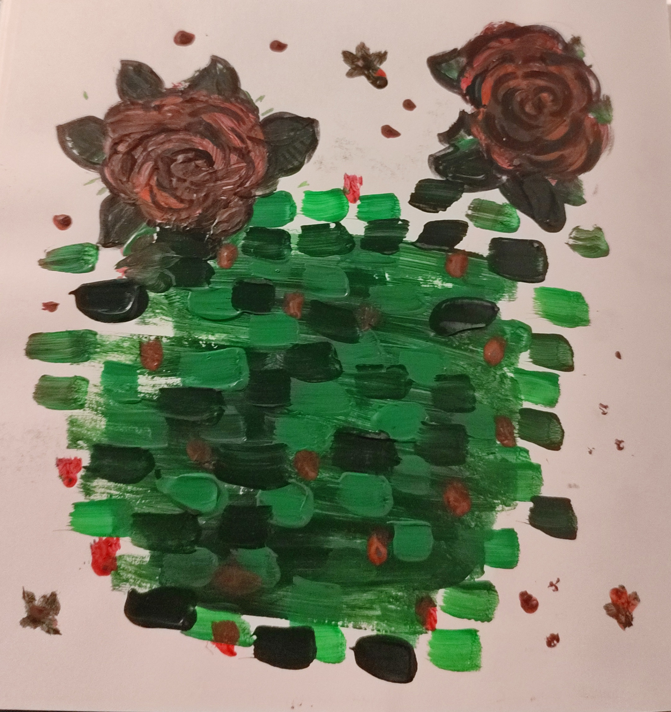 abstract roses