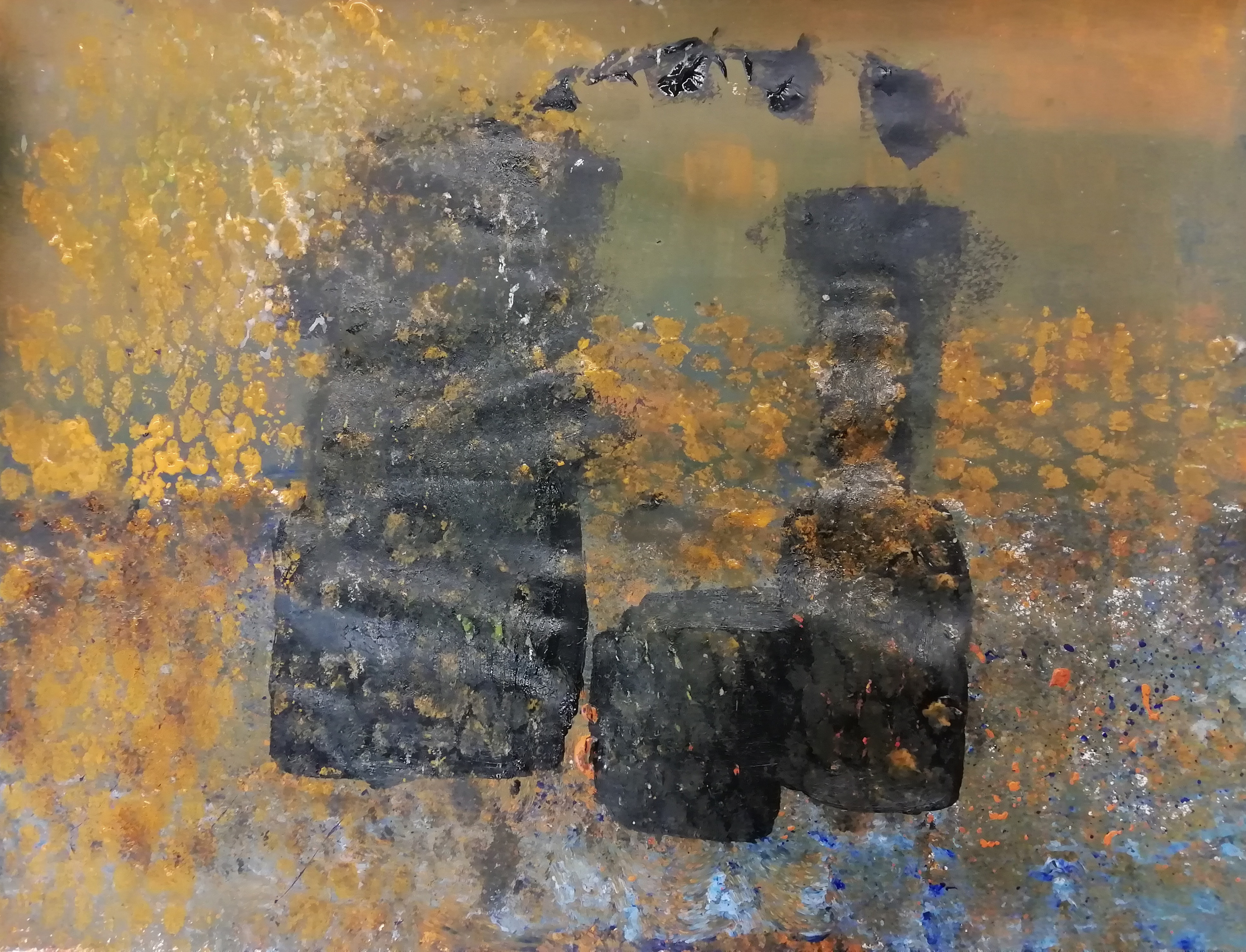 Stilleven geabstraheerd acrylverf