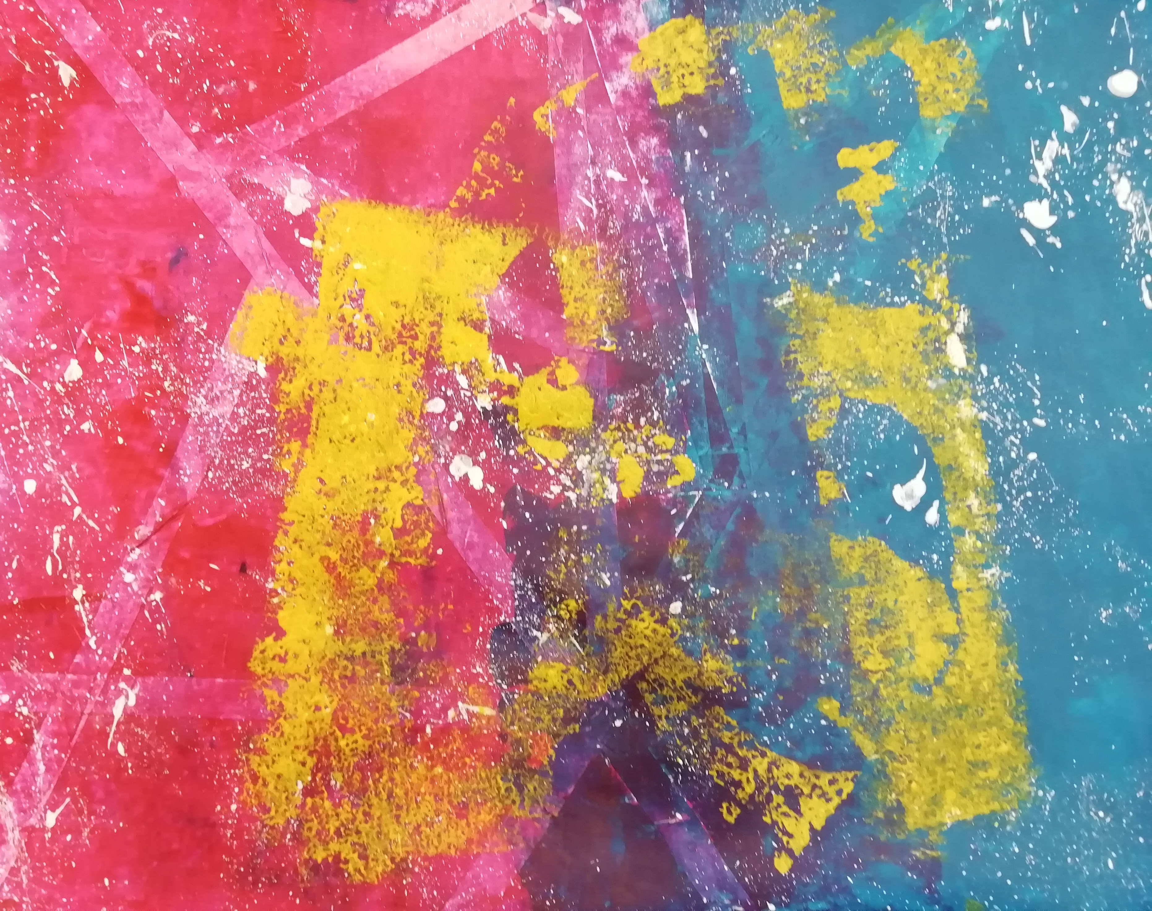 Stilleven geabstraheerd acrylverf