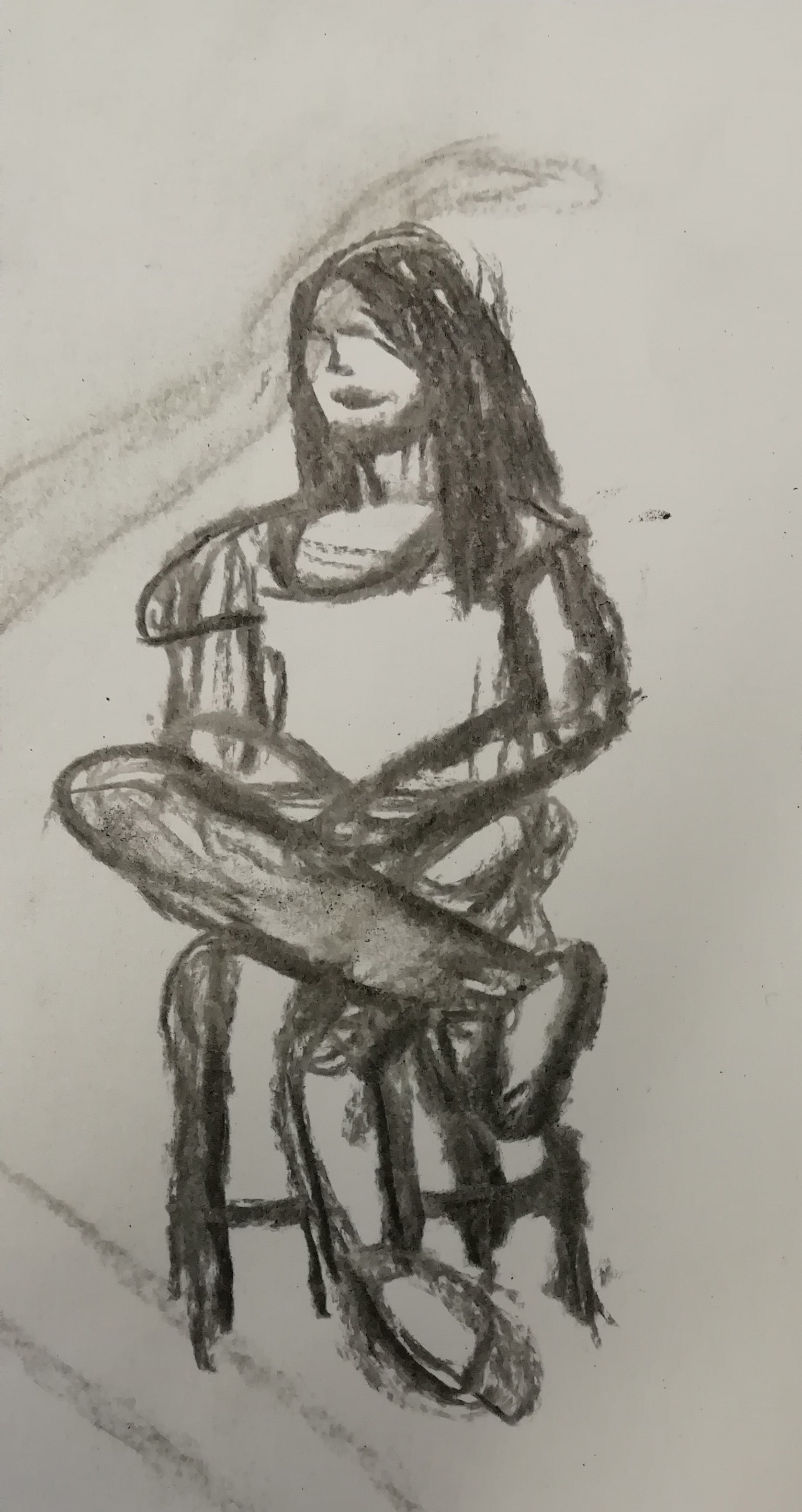 Charcoal drawing