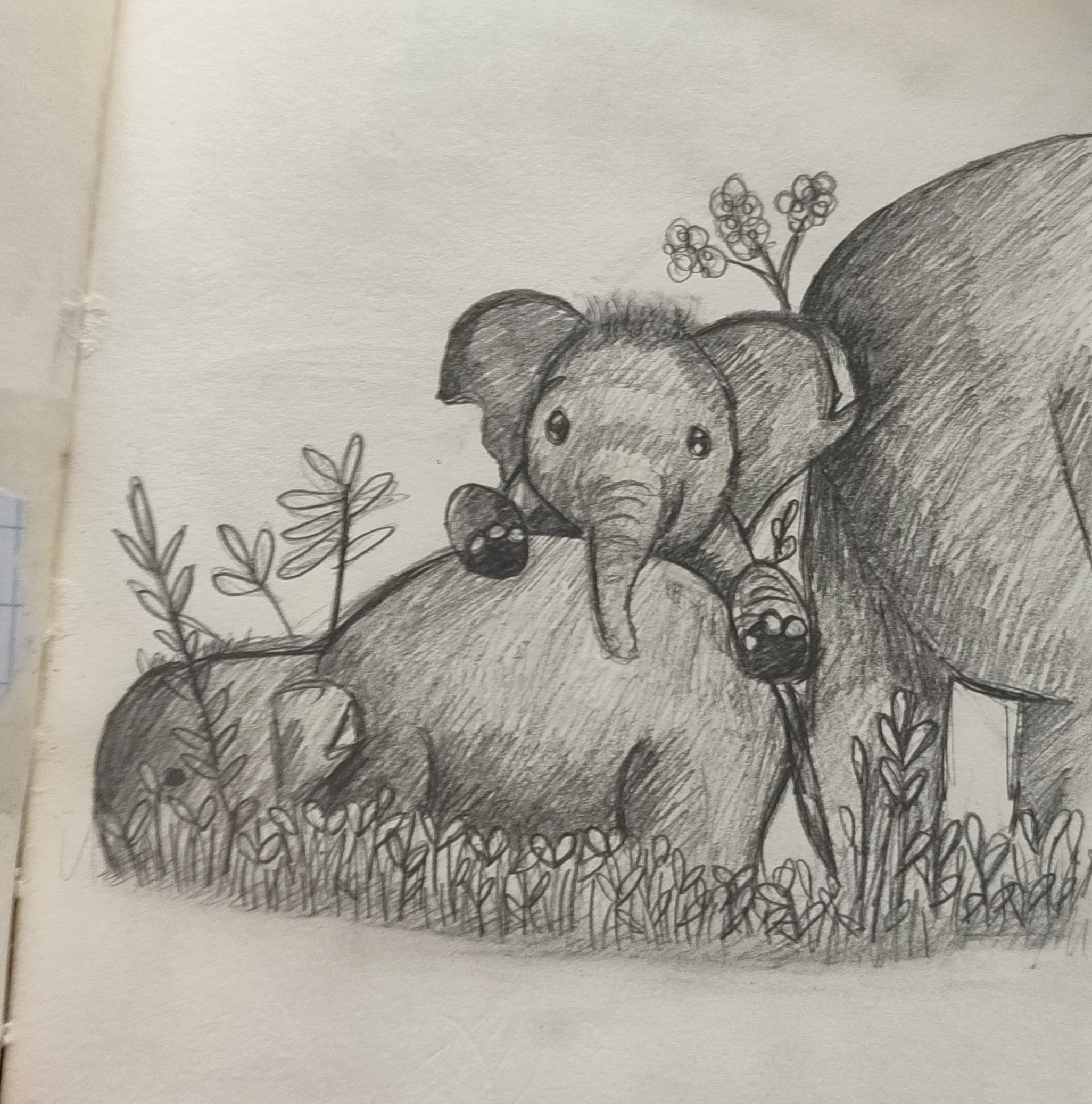 Schets olifant